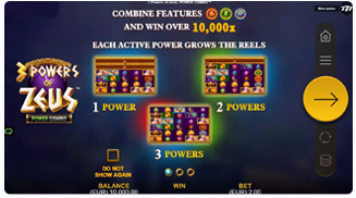 3 Powers of Zeus Power Combo Χαρακτηριστικά