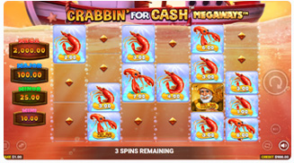 Crabbin' For Cash Megaways Λειτουργία Lightning Spins